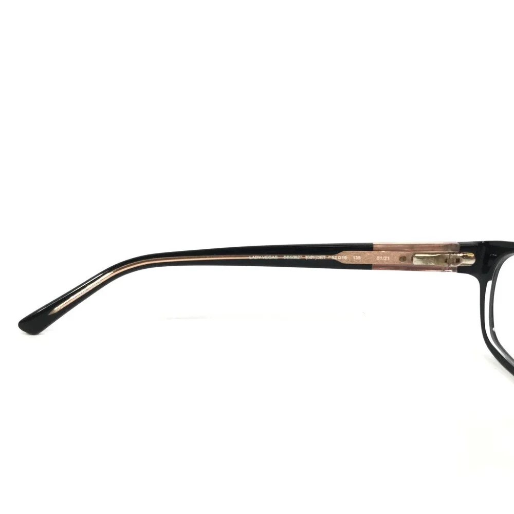 Bebe Eyeglasses Frames LADY VEGAS BB5082 001 JET Black Clear Crystals 52-16-135